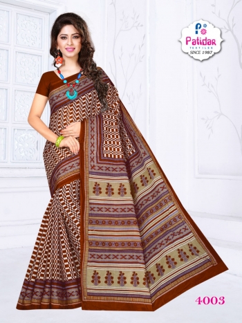 patidar textile new Season Special vol 4 Cotton Saree