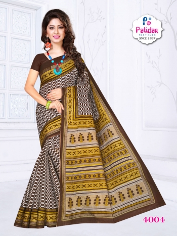 patidar textile new Season Special vol 4 Cotton Saree