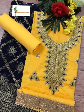 Pc Cotton Embroidered Dress with Jacquard Dupatta wholesale