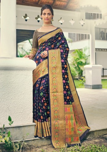 Pehnava heavy Banarasi Silk Saree catalog wholesaler