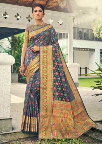 Pehnava heavy Banarasi Silk Saree catalog wholesaler