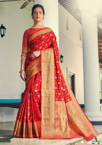 Pehnava heavy Banarasi Silk Saree catalog wholesaler