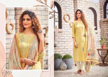 Pink Mirror Cherish Viscose Readymade Suits Catalog