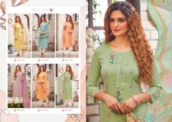 Pink Mirror Cherish Viscose Readymade Suits Catalog