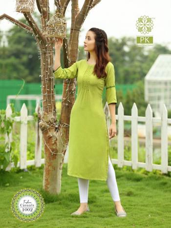 PK Fashion Casual vol 1 Rayon Casual wear kurtis catalog