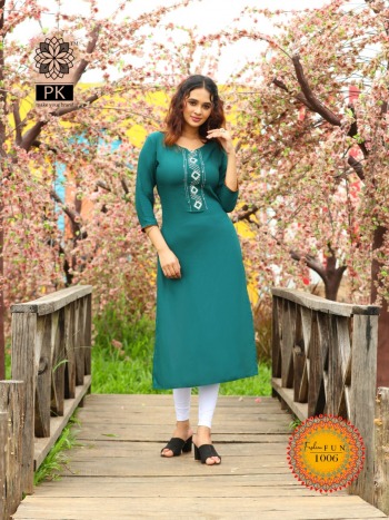 PK Fashion Fun vol 1 Casual wear kurtis wholesaler