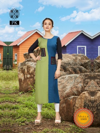 PK Fashion Fun vol 1 Casual wear kurtis wholesaler