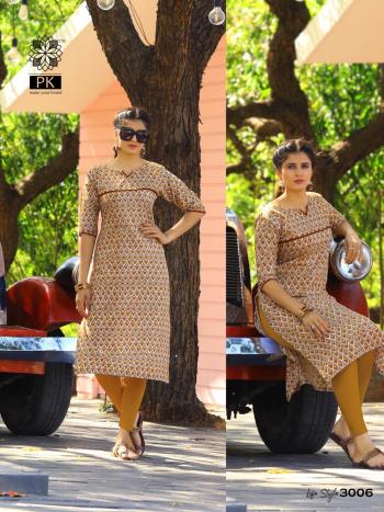 PK Lifestyle vol 3 Rayon kurtis catalog wholesaler