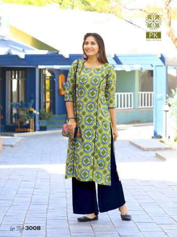 PK Lifestyle vol 3 Rayon kurtis catalog wholesaler