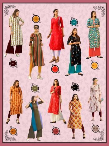 PK Lifestyle vol 3 Rayon kurtis catalog wholesaler