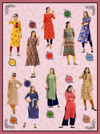 PK Lifestyle vol 3 Rayon kurtis catalog wholesaler