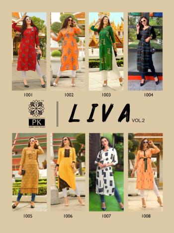 pk liva vol 2 daily wear kurtis wholesaler