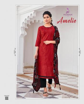 Poonam Designer Amelie kurtis with Pant and Dupatta