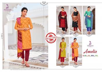 Poonam Designer Amelie kurtis with Pant and Dupatta