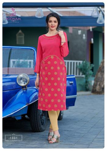 Poonam Designer Chakari Malai Crape kurtis wholesaler