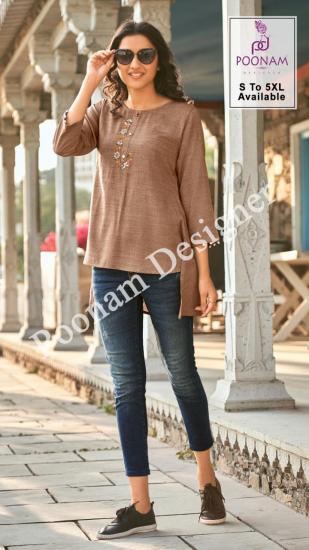 Poonam Designer Fashionista Western tops Catalog