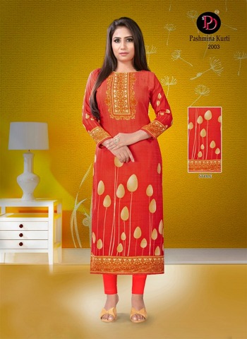 Poorvi Designer pashmina vol 2 Woollen kurtis catalog