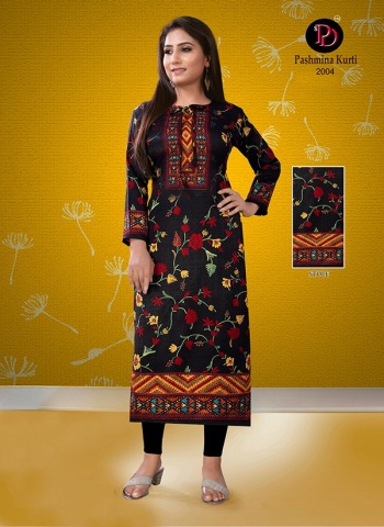 Poorvi Designer pashmina vol 2 Woollen kurtis catalog