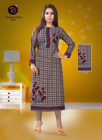 Poorvi Designer pashmina vol 2 Woollen kurtis catalog