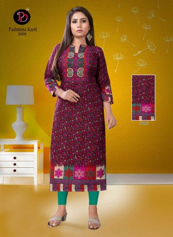 Poorvi Designer pashmina vol 2 Woollen kurtis catalog