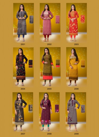 Poorvi Designer pashmina vol 2 Woollen kurtis catalog