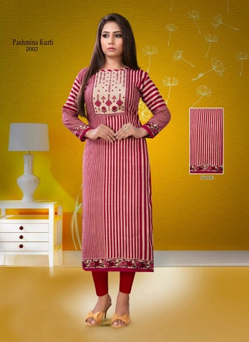 Poorvi Designer pashmina vol 2 Woollen kurtis catalog