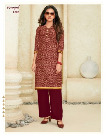 Pranjul Pari vol 2 Kurtis with Palazzo wholesaler