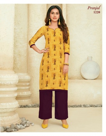 Pranjul Pari vol 2 Kurtis with Palazzo wholesaler