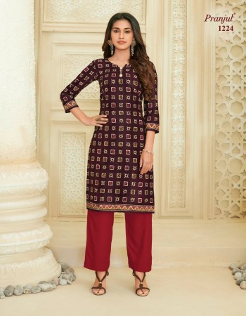 Pranjul Pari vol 2 Kurtis with Palazzo wholesaler