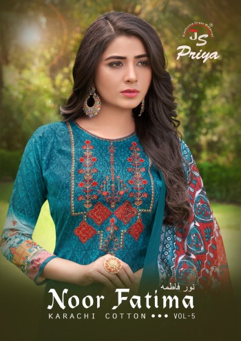 Priya Noor Fatima vol 5 Cotton Churidar dress material