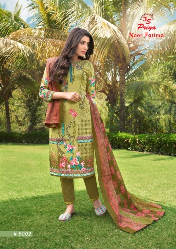 Priya Noor Fatima vol 5 Cotton Churidar dress material