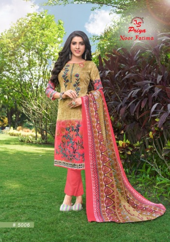 Priya Noor Fatima vol 5 Cotton Churidar dress material