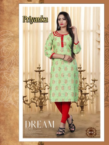 Priyanka Cotton daily wear kurtis Wholesale price