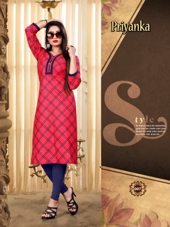 Priyanka Cotton daily wear kurtis Wholesale price