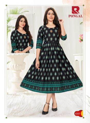 Raashi Pongal Rayon anarkali kurtis wholesaler