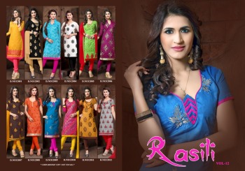 Rahul Nx Rasili vol 12 modal Silk Churidar dress material