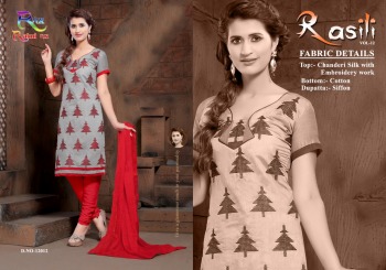 Rahul Nx Rasili vol 12 modal Silk Churidar dress material