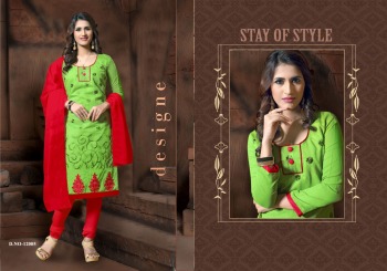 Rahul Nx Rasili vol 12 modal Silk Churidar dress material