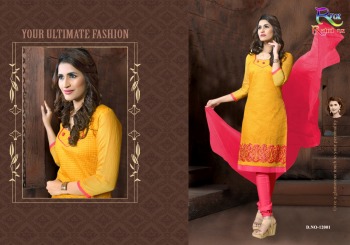 Rahul Nx Rasili vol 12 modal Silk Churidar dress material