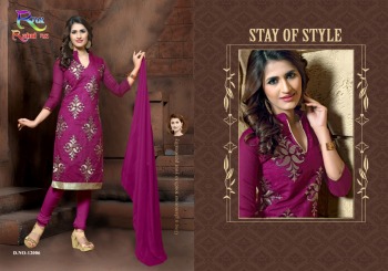 Rahul Nx Rasili vol 12 modal Silk Churidar dress material