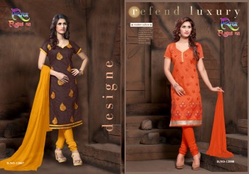 Rahul Nx Rasili vol 12 modal Silk Churidar dress material