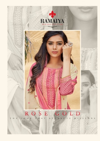 Ramaiya Rose Gold Salwar kameez wholesaler
