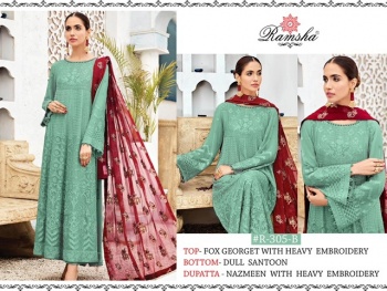 Ramsha R 305 Nx Georgette Pakistani Suits wholesaler