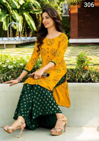 Rangjyot Magnet vol 3 kurtis with palazzo wholesaler