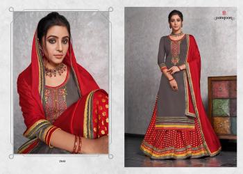 Rangoon Apsara jam Silk Salwar kameez wholesaler