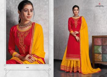 Rangoon Apsara jam Silk Salwar kameez wholesaler