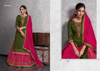 Rangoon Apsara jam Silk Salwar kameez wholesaler