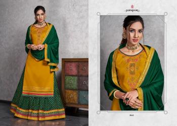 Rangoon Apsara jam Silk Salwar kameez wholesaler