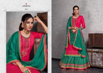 Rangoon Apsara jam Silk Salwar kameez wholesaler