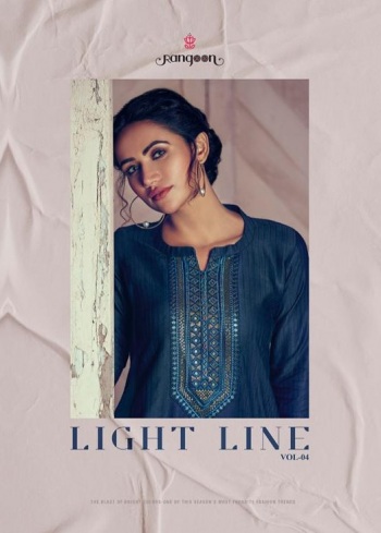 Rangoon Light Line vol 4 casual wear kurtis Wholesaler